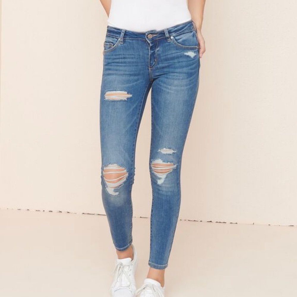 Mid-rise garage jeans in Dartmouth Blue
